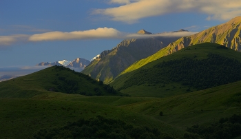 Утро в горах Кавказа / Балкария