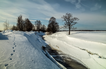 Весна вступает в права # 11 / 10 Марта 2024. Восточное Подмосковье, река Дрезна.