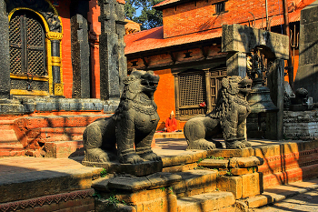 В храме Пашупатинатх / Непал. Катманду