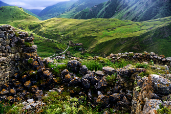 В ауле Галиат / Северная Осетия. Дигория