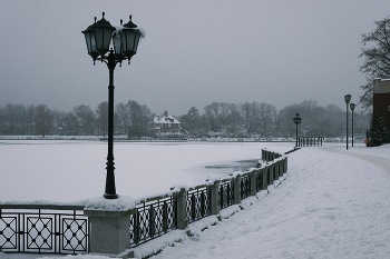 Это зима... / Калининград, Верхний пруд (Верхнее озеро -разговорн.), январь 2024