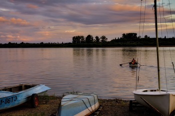 *Вечер на реке.** / **Томская область.*