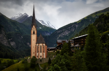 готика и горы / церковь Святого Винсента, Хайлигенблут, Австрия