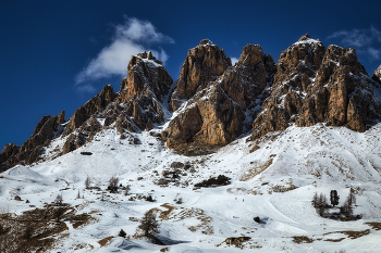 на перевале / Passo Gardena