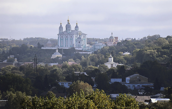 вид на Смоленск и Успенский собор / сентябрь 2024