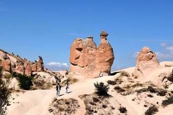 В Красной долине / Каппадокия. Красная долина. Скала Верблюд.