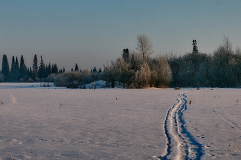 Зимний день. / *Томская область.**