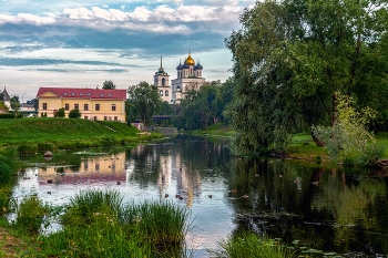 август в Пскове / август, Псков, утро