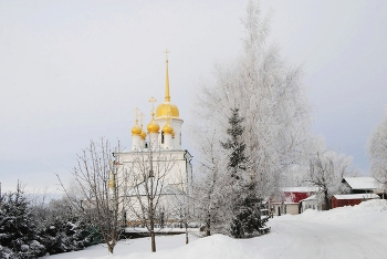 Светлый день / Зимний день - снежно и светло.