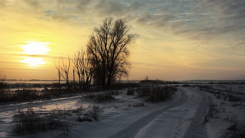 Подмосковный вечерок / Зимний сюжет из пригорода. Серпуховский район.