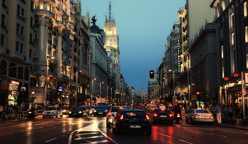 Madrid, Gran Vía. / ...