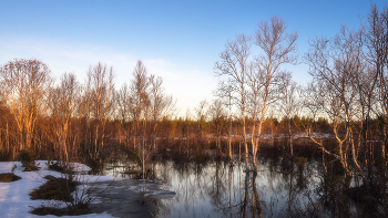 ...время Большой Воды / Кольский полуостров, на широте Мурманска, конец мая
