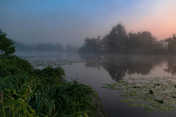 Летняя заря. / Озеро Сосновое.