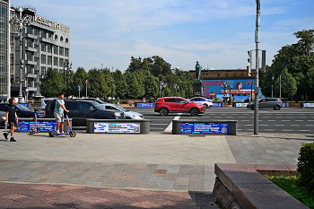 Пушкинская площадь / Пушкинская площадь в Москве. Август 2023.