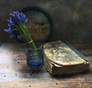 С мускарями и книгой / Натюрморт с мускарями и книгой
