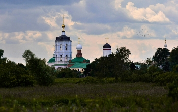 вечереет / лето, Подмосковье, Николо-Пешношский монастырь, пейзаж