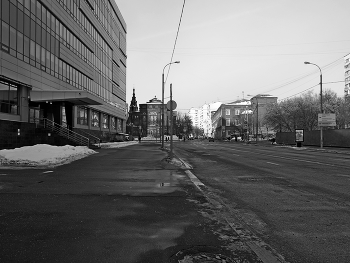 Улица Щепкина / Улица Щепкина в Москве. Февраль 2024.