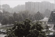 Дождь / Вид из окна