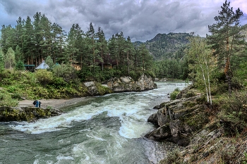  / Горный Алтай панорама из четырëх кадров