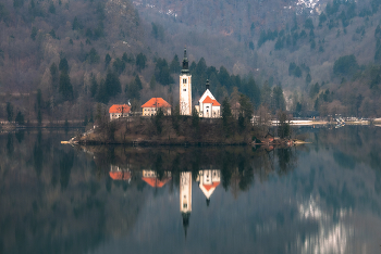 Бледская церковь / Словения, озеро Блед