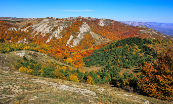 Юркины скалы. Осень / Крым, Южный Демерджи