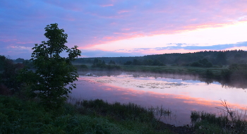 Летний рассвет. / Озеро Сосновое.