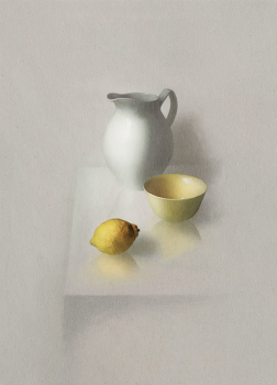 с кувшином и лимоном / натюрморт