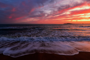 рассвет в бухте Морской пехоты / Азовское море