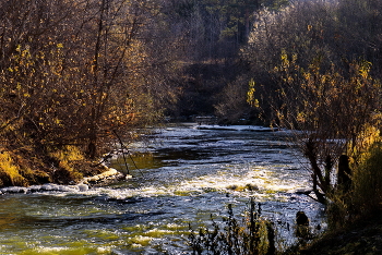 **На стремнине.* / **Томская область.*
