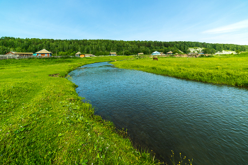 Сельский пейзаж / Село Пача, Кузбасс