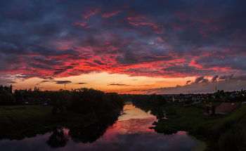 &nbsp; / закат на Дону