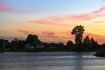 Закат на деревне / Осенние сюжеты