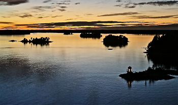 B шведских шхерах / После заката