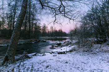 Первый снег. / Приозерск. р. Вуокса. Ноябрь 2025 г.