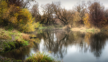 Повис ноябрь над рекой / Река Упа,Тула.