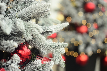 Уличные гирлянды / Снято на Гелиос 44 белый с 13 лепестками диафрагмы 1960 года выпуска. Баланс автомат.