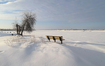 Зимняя Обь / река Обь, Томская область