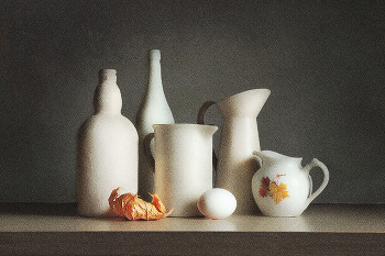 3 листа / белая посуда