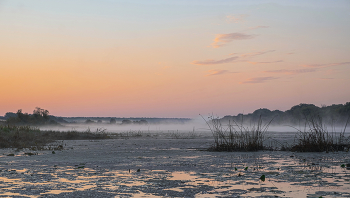 Туман на озере. / ***