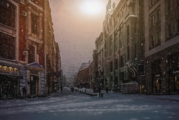 Московский снегопад / Городские зарисовки. Февраль 2018 год.