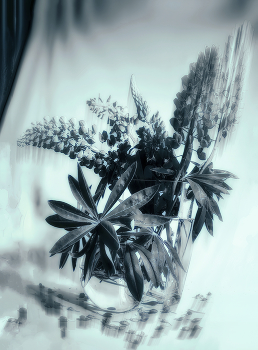 Старый букет. / Натюрморт.