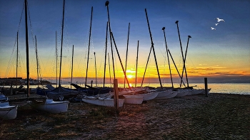 &nbsp; / Altafulla - Tamarit - platja clarejant el dia - Tarragonès