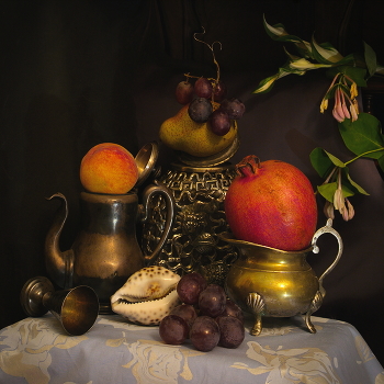 По мотивам 2025 / Репост в обработке 2025. Ранее опубликована в 2024: рейтинг 27,91; рекомендовали 17. Серия Exposition. По мотивам живописных работ одного из современных художников-натюрмортистов. Работа участвовала в конкурсах и выставках с ведома и согласия автора живописи. Рейтинг Explore на междунар.сайтах.