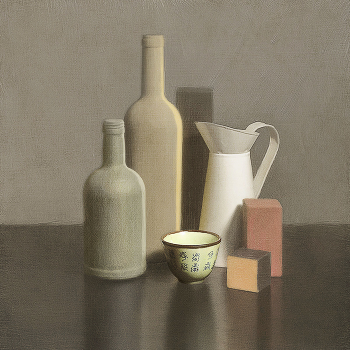 кувшин и китайская чашка / посуда