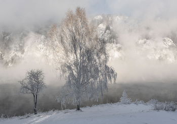 Утро красит нежным светом / Енисей, Красноярский край