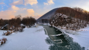 Начало зимы... / Дорожное, с моста через р.Павловка. 11 25