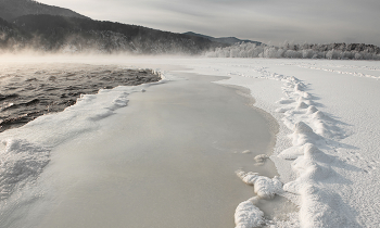 Зимний Енисей / Енисей. Красноярский край