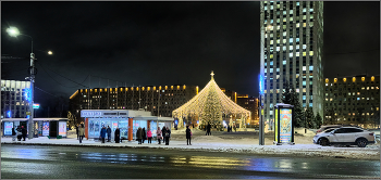 Архангельск предновогодний. / Архангельск. Центр города. Середина декабря.