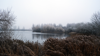 Озеро. Зима. / Цнянское водохранилище. Минск. Беларусь. 20.12.2025