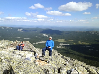 на Иремеле / автор на вершине Иремеля)
